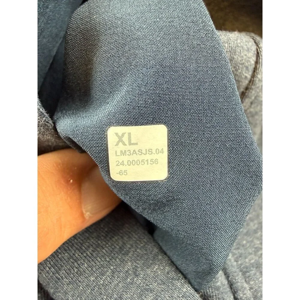 Lululemon City Sweat Pullover Hoodie Mens Navy Blue Athletic Sweatshirt XL Wizar - Picture 3 of 7